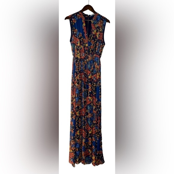 Alice + Olivia Marianna‎ Kaleidoscope Garden Floral Maxi Dress Women 12 - Picture 1 of 10
